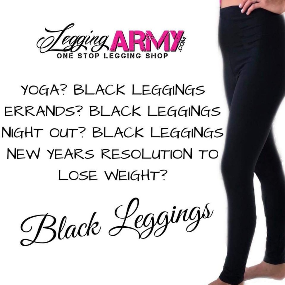 Black- buttery soft- Yoga waist